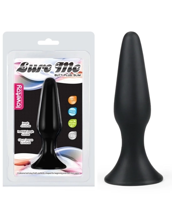 11,5 cm Vantuzlu Silikon Anal Plug