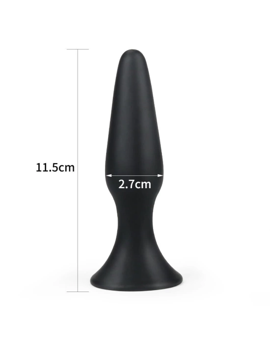 Wossi 11,5 cm Vantuzlu Silikon Anal Plug
