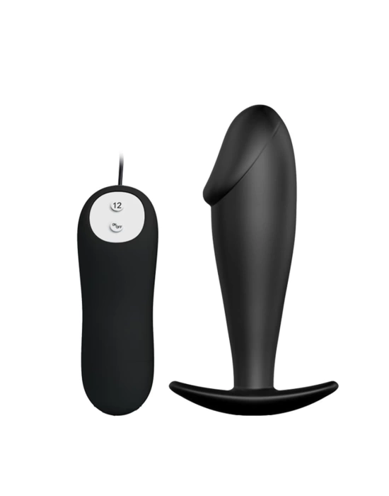 Wossi 12 Fonksiyon Kumandalı 10 cm Titreşimli Anal Plug