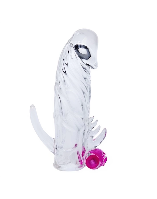 Wossi 13 cm Titreşimli Klitoris Uyarıcılı Penis Kılıfı