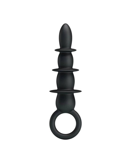 Wossi 13,2 cm Vantuzlu Halkalı Anal Alıştırıcı Tıkaç