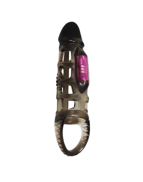 14 cm Titreşimli Şeffaf Penis Kılıfı
