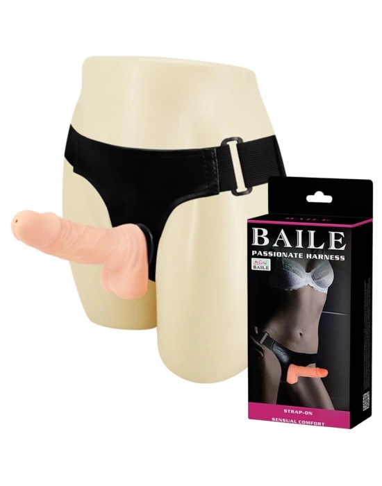 15 cm Belden Bağlamalı İçi Dolu Strapon Penis