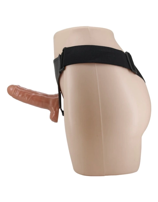16 cm Yeni Nesil Belden Bağlamalı İçi Dolu Titreşimli Strapon Penis