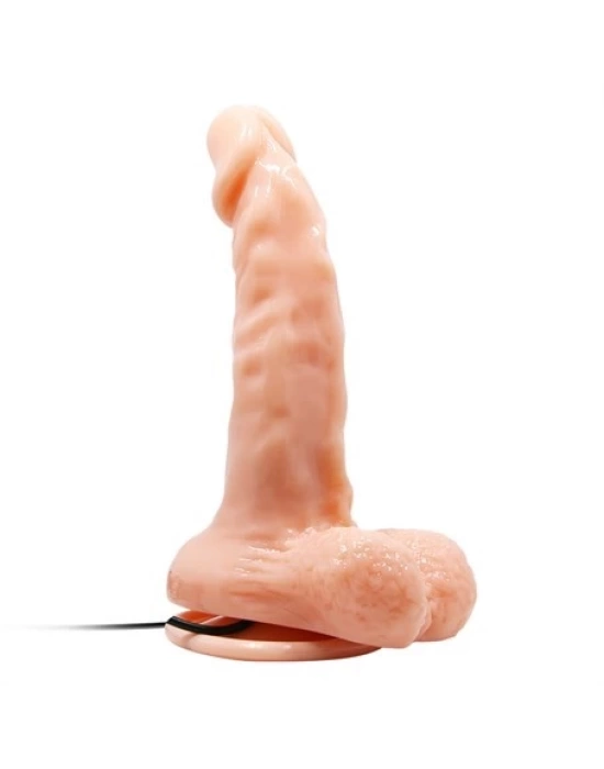 17 cm Belden Bağlamalı Gerçekçi Titreşimli Dildo Vibratör Penis