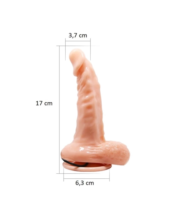 17 cm Gerçekçi Titreşimli Dildo Vibratör Penis