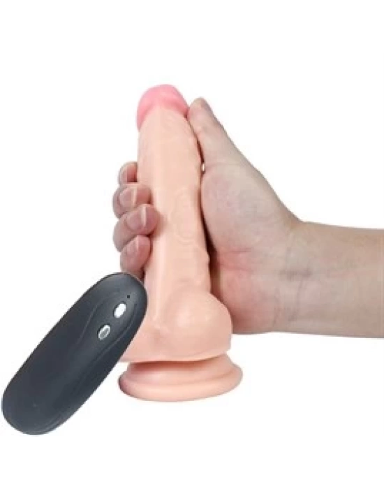 17 cm Gerçekçi Titreşimli Dildo Vibratör Penis - Adonis