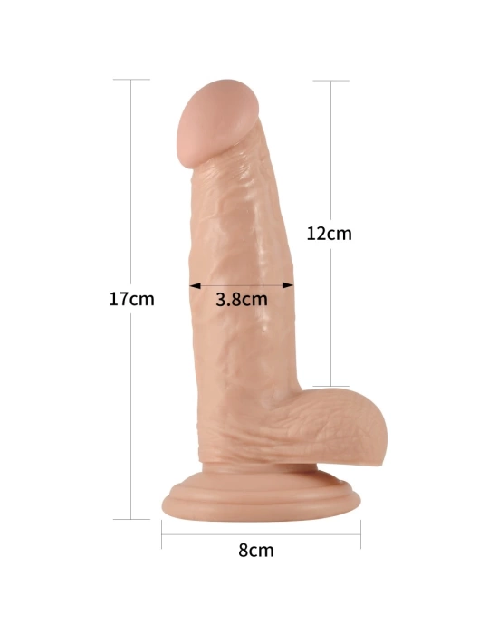 Wossi 17 cm Realistik Vantuzlu Belden Bağlamalı Anal Vajinal Dildo Penis