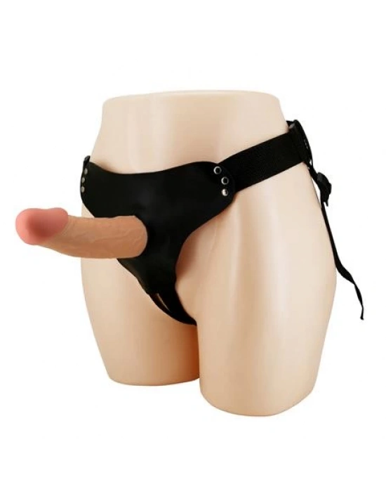 17,5 cm Belden Bağlamalı İçi Boş 5 cm Dolgulu Strapon Penis – Stark
