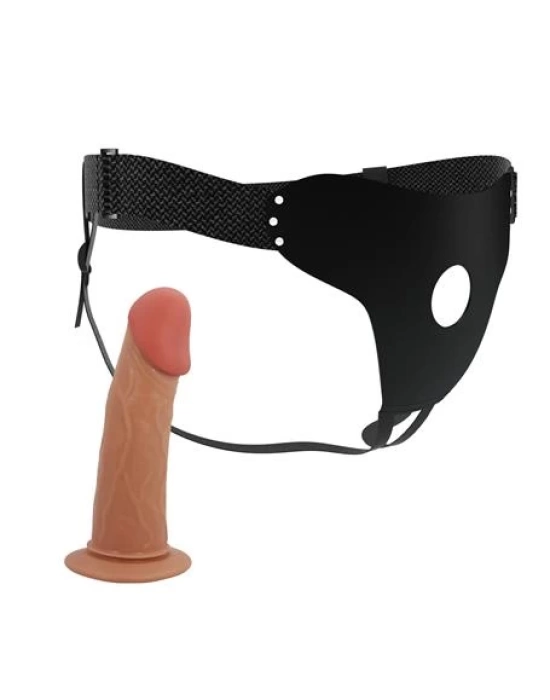 Wossi 17,5 cm Belden Bağlamalı İçi Boş 5 cm Dolgulu Strapon Penis – Stark