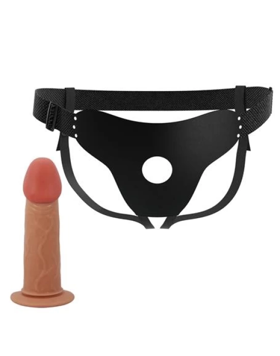 17,5 cm Belden Bağlamalı İçi Boş 5 cm Dolgulu Strapon Penis – Stark