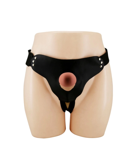 Wossi 17,5 cm Belden Bağlamalı İçi Boş 5 cm Dolgulu Strapon Penis – Stark