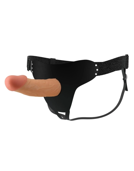 Wossi 17,5 cm Belden Bağlamalı İçi Boş 5 cm Dolgulu Strapon Penis – Stark