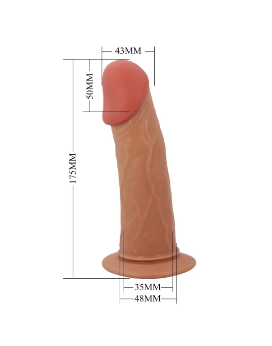 Wossi 17,5 cm Belden Bağlamalı İçi Boş 5 cm Dolgulu Strapon Penis – Stark