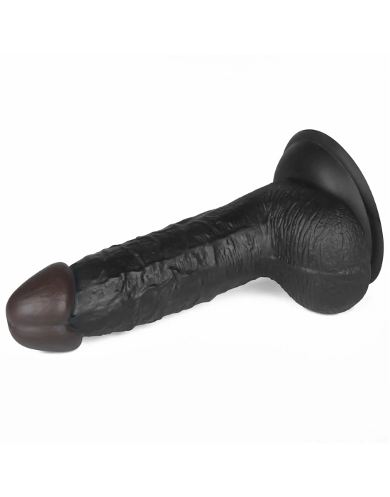 Wossi 18 cm Belden Bağlamalı İçi Dolu Zenci Strapon