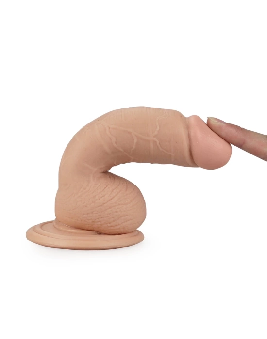 Wossi 18 cm Realistik Vantuzlu Anal Vajinal Dildo Penis