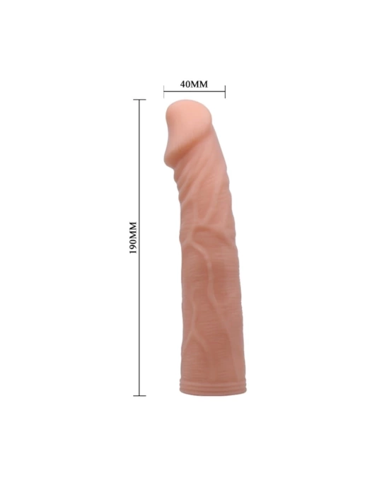 Wossi 19 cm Belden Bağlamalı İçi Dolu Strapon Penis