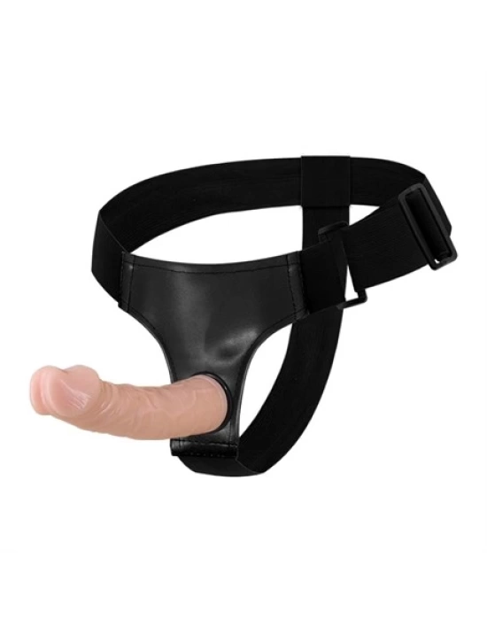 Wossi 19 cm Belden Bağlamalı İçi Dolu Strapon Penis