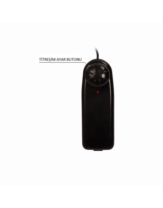 19 cm Belden Bağlamalı Titreşimli İçi Dolu Strapon Penis