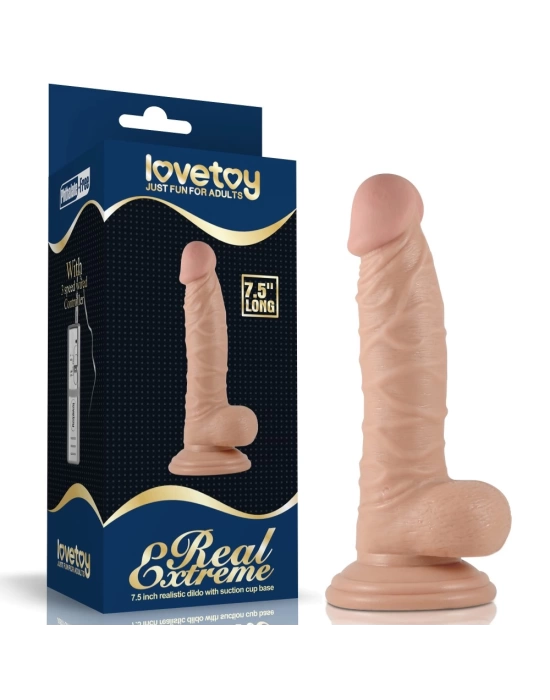 Wossi 19 cm Realistik Vantuzlu Anal Vajinal Dildo Penis