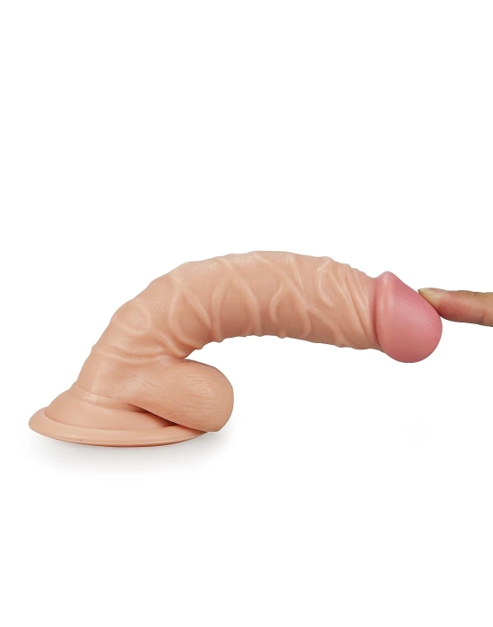 Wossi 19 cm Realistik Vantuzlu Belden Bağlamalı Anal Vajinal Dildo Penis