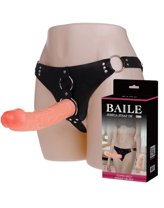 19,8 ve 15 cm Belden Bağlamalı İçi Dolu Çift Strapon Penis