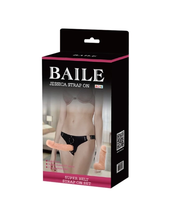 19,8 ve 15 cm Belden Bağlamalı İçi Dolu Çift Strapon Penis