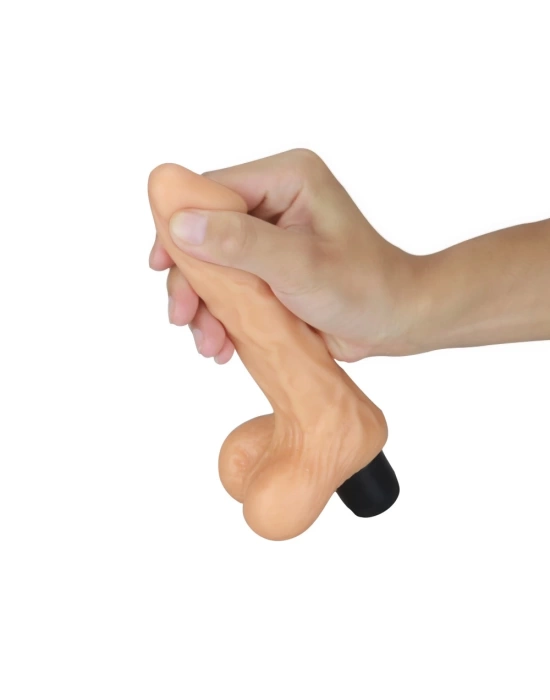 20.3 cm Realistik Cyberskin Titreşimli Anal Vajinal Dildo Penis
