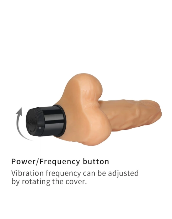 20.3 cm Realistik Cyberskin Titreşimli Anal Vajinal Dildo Penis