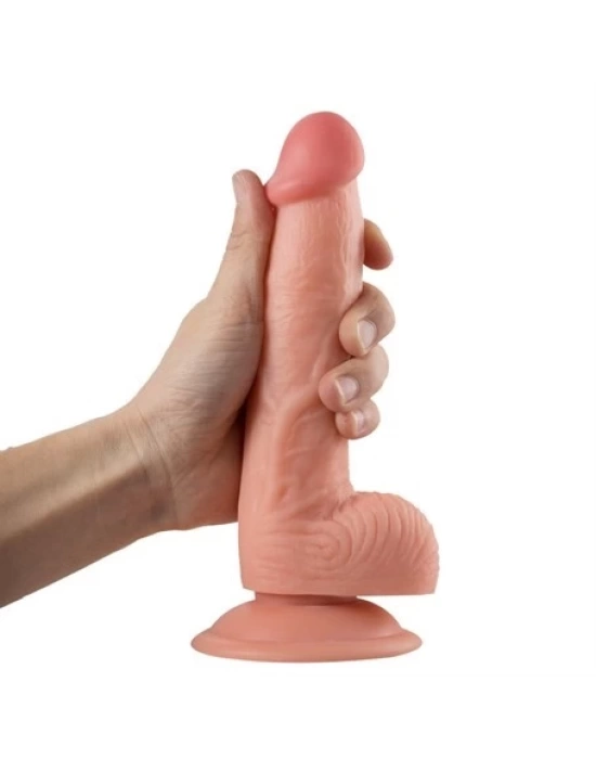 21 cm Belden Bağlamalı Realistik Vantuzlu Dildo Penis