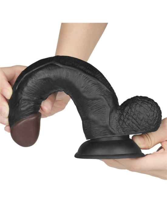 Wossi 21.5 cm Belden Bağlamalı İçi Dolu Zenci Strapon