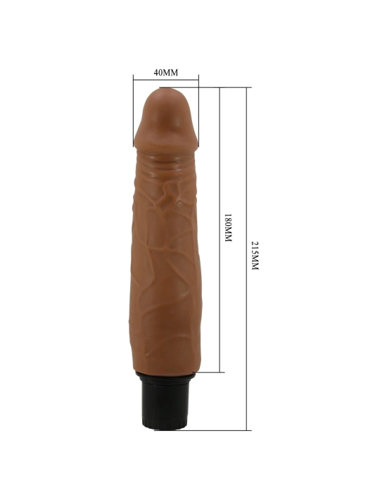 21,5 cm Çift katmanlı Güçlü Titreşimli Realistik Vibratör Gerçekci Penis Dildo - Waldorf