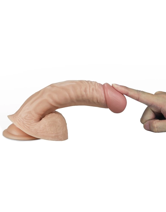 Wossi 21.5 cm Realistik Vantuzlu Anal Vajinal Dildo Penis
