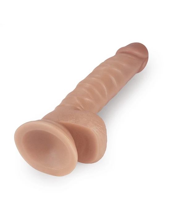 Wossi 21.5 cm Realistik Vantuzlu Anal Vajinal Dildo Penis