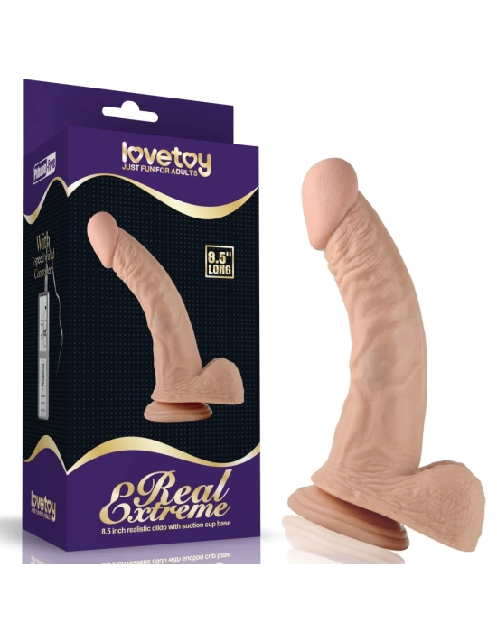 Wossi 21.5 cm Realistik Vantuzlu Belden Bağlamalı Anal Vajinal Dildo Penis