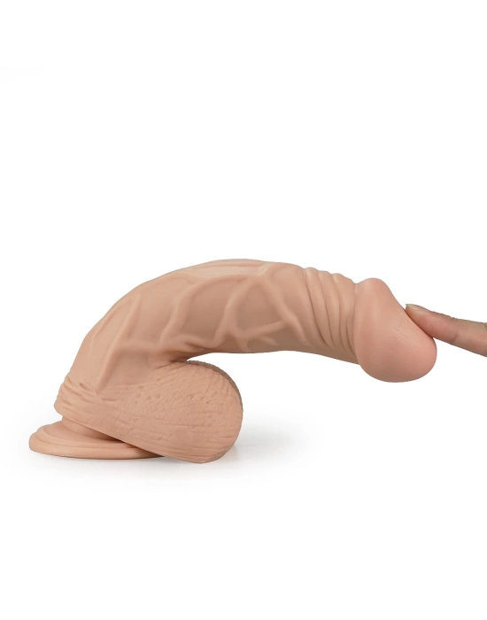 Wossi 22 cm Realistik Vantuzlu Belden Bağlamalı Anal Vajinal Dildo Penis