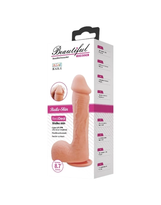 Wossi 22,2 cm Realistik Vantuzlu Dildo Penis - Johnson