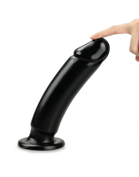 Wossi 22,5 Cm Siyah Yumuşak Kalın Anal Dildo