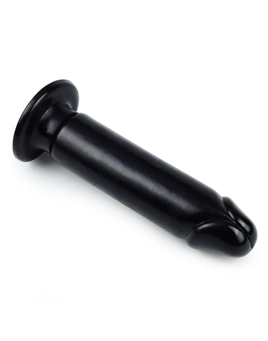 22,5 Cm Siyah Yumuşak Kalın Anal Dildo