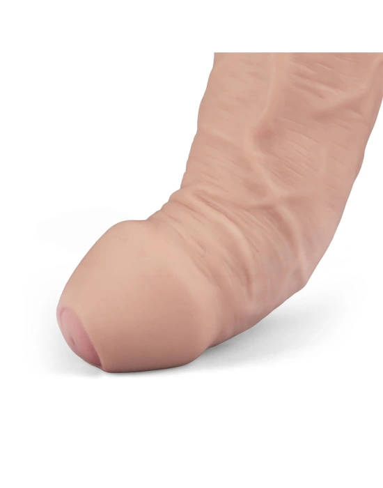 Wossi 22.6 cm USB Şarjlı Yeni Nesil Realistik Titreşimli Ten Dildo Penis