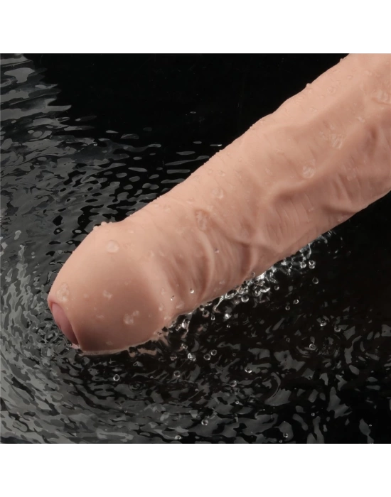 Wossi 22.6 cm USB Şarjlı Yeni Nesil Realistik Titreşimli Ten Dildo Penis