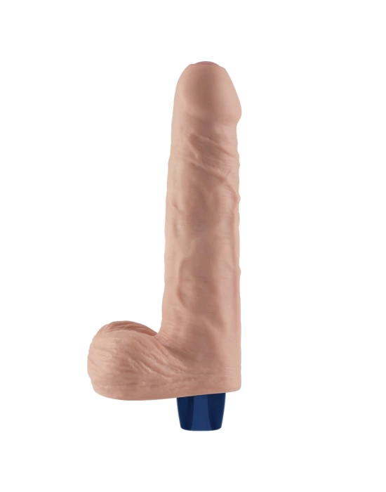 Wossi 22.6 cm USB Şarjlı Yeni Nesil Realistik Titreşimli Ten Dildo Penis