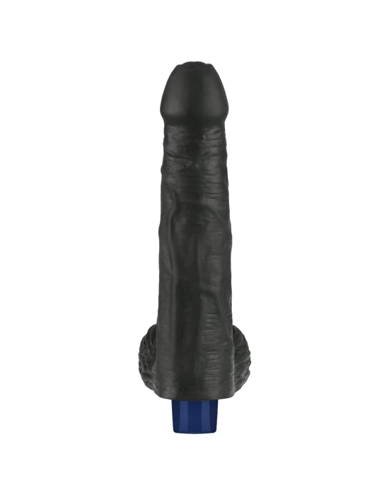 Wossi 22.6 cm USB Şarjlı Yeni Nesil Realistik Titreşimli Zenci Dildo Penis