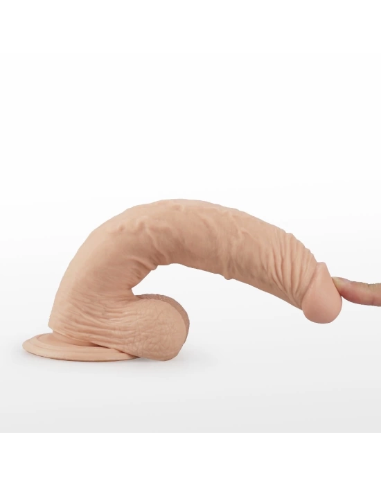 Wossi 23 cm Realistik Titreşimli Vantuzlu Belden Bağlamalı Anal Vajinal Dildo Penis