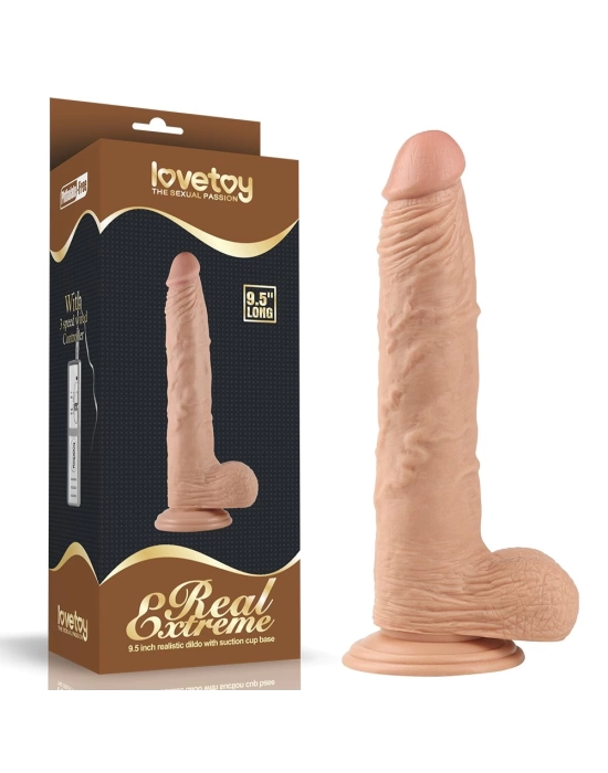 Wossi 23.5 cm Realistik Vantuzlu Anal Vajinal Dildo Penis