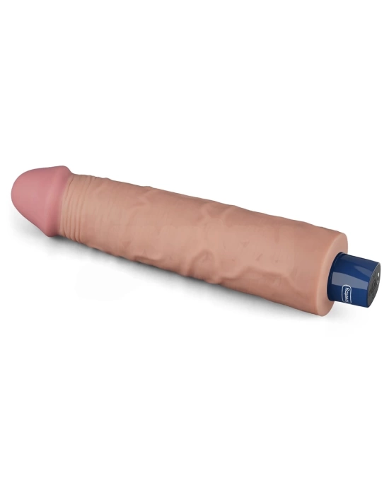 Wossi 23.7 cm USB Şarjlı Yeni Nesil Realistik Testissiz Titreşimli Ten Dildo Penis