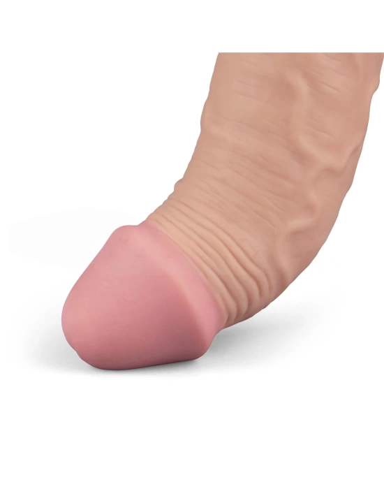 Wossi 23.7 cm USB Şarjlı Yeni Nesil Realistik Testissiz Titreşimli Ten Dildo Penis