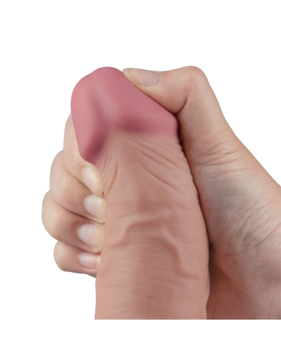 23.7 cm USB Şarjlı Yeni Nesil Realistik Testissiz Titreşimli Ten Dildo Penis