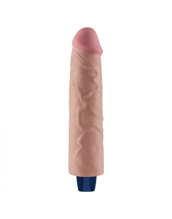 23.7 cm USB Şarjlı Yeni Nesil Realistik Testissiz Titreşimli Ten Dildo Penis