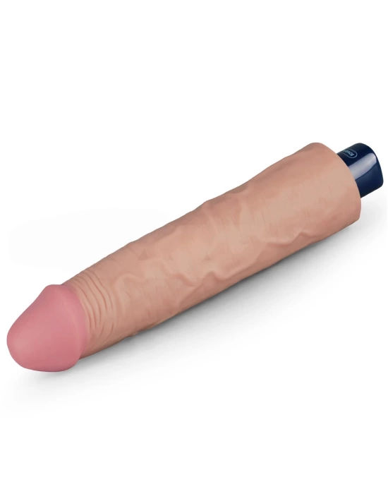 23.7 cm USB Şarjlı Yeni Nesil Realistik Testissiz Titreşimli Ten Dildo Penis